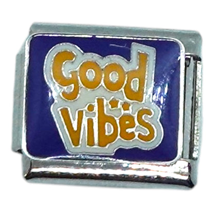 Good Vibes Italian Charm