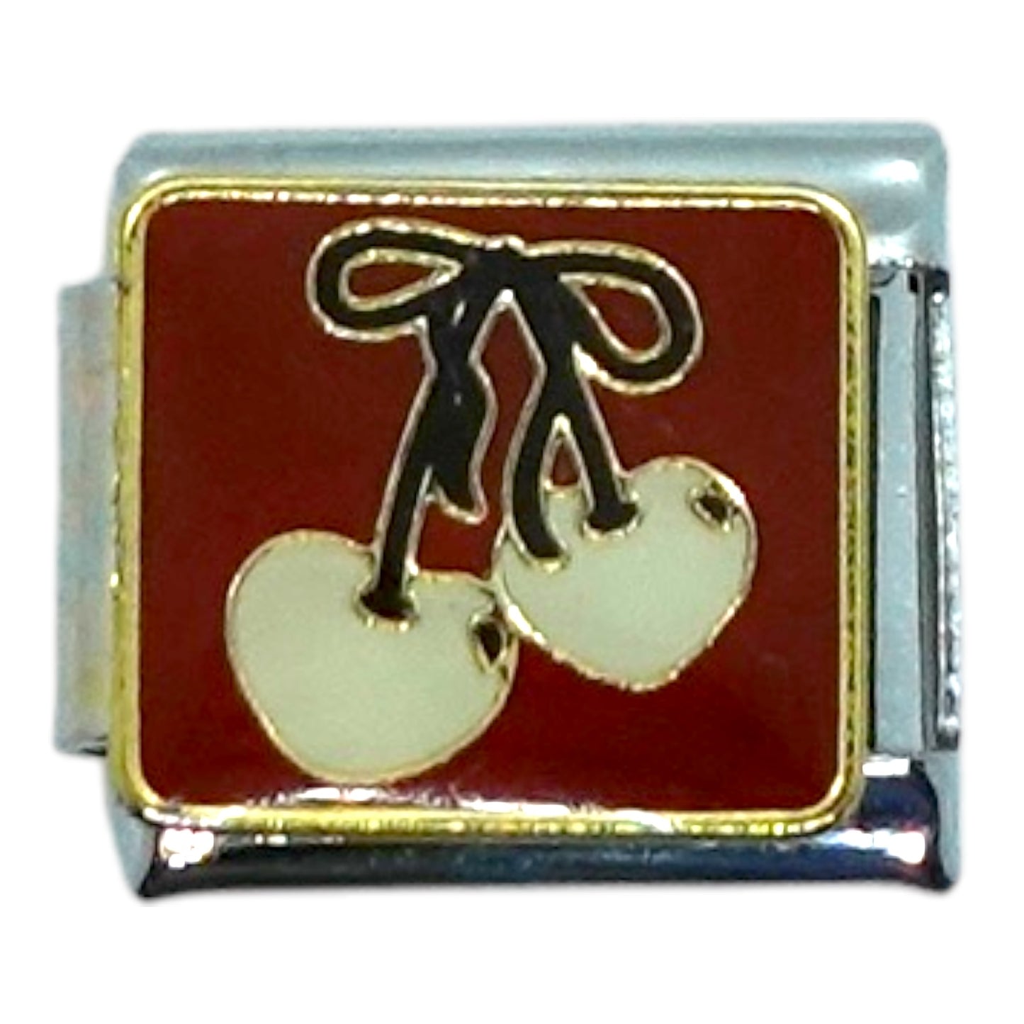 Bow Cherries Italian Charm