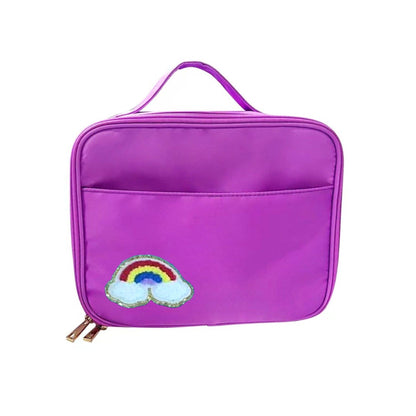 Purple Nylon Lunch Bag