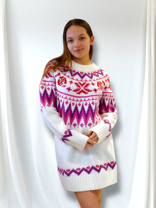 Fair Isle Sweater Dress