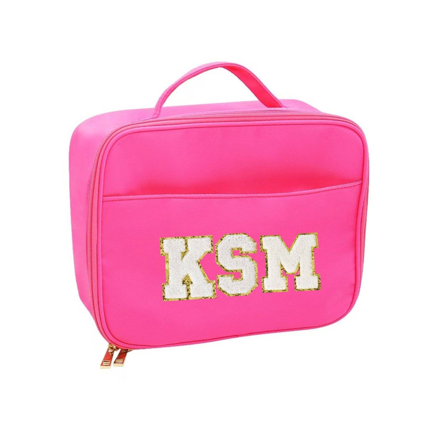 Hot Pink Nylon Lunch Bag