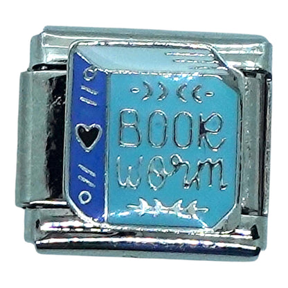 Book Worm Italian Charm