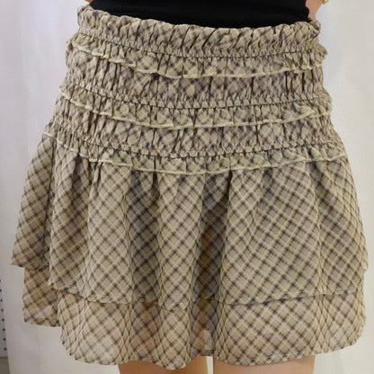 RUFFLE DETAIL MINI SKIRT