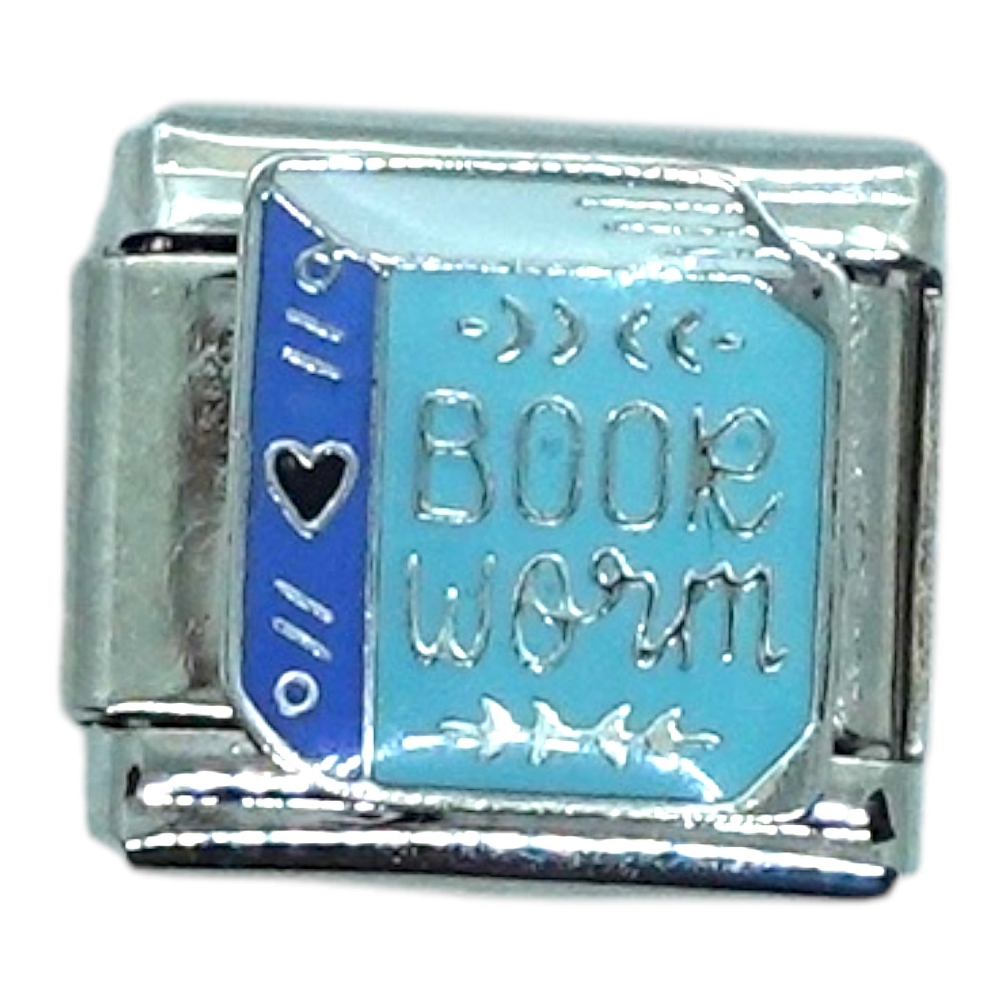 Book Worm Italian Charm