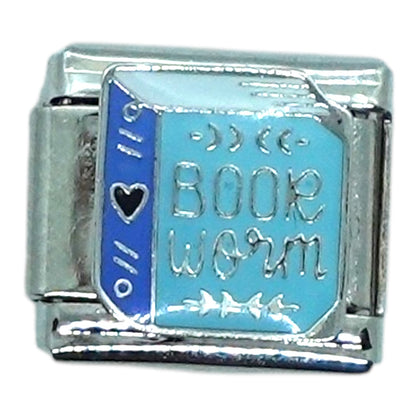 Book Worm Italian Charm