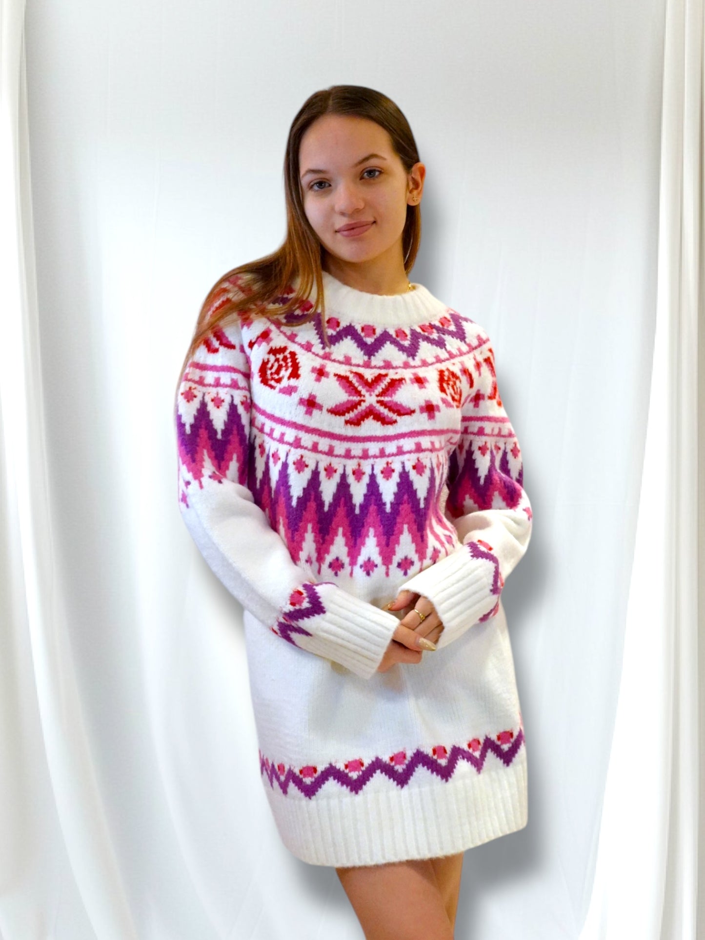 Fair Isle Sweater Dress