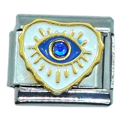 Evil Eye Heart Italian Charm