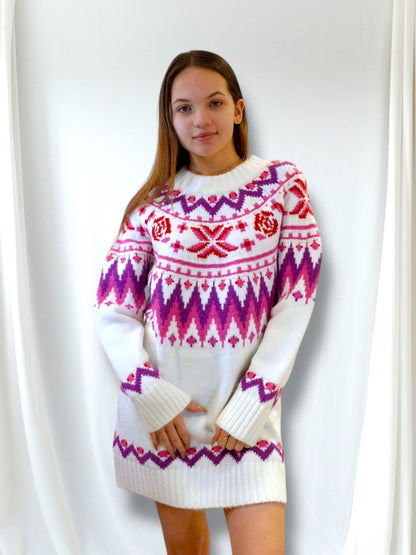 Fair Isle Sweater Dress