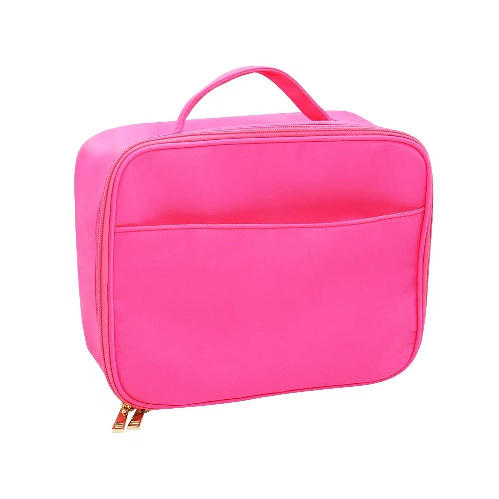 Hot Pink Nylon Lunch Bag