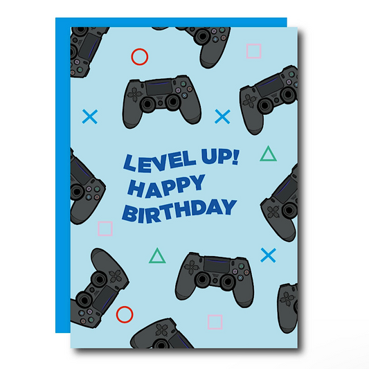 Level Up Gamer Birthday Card