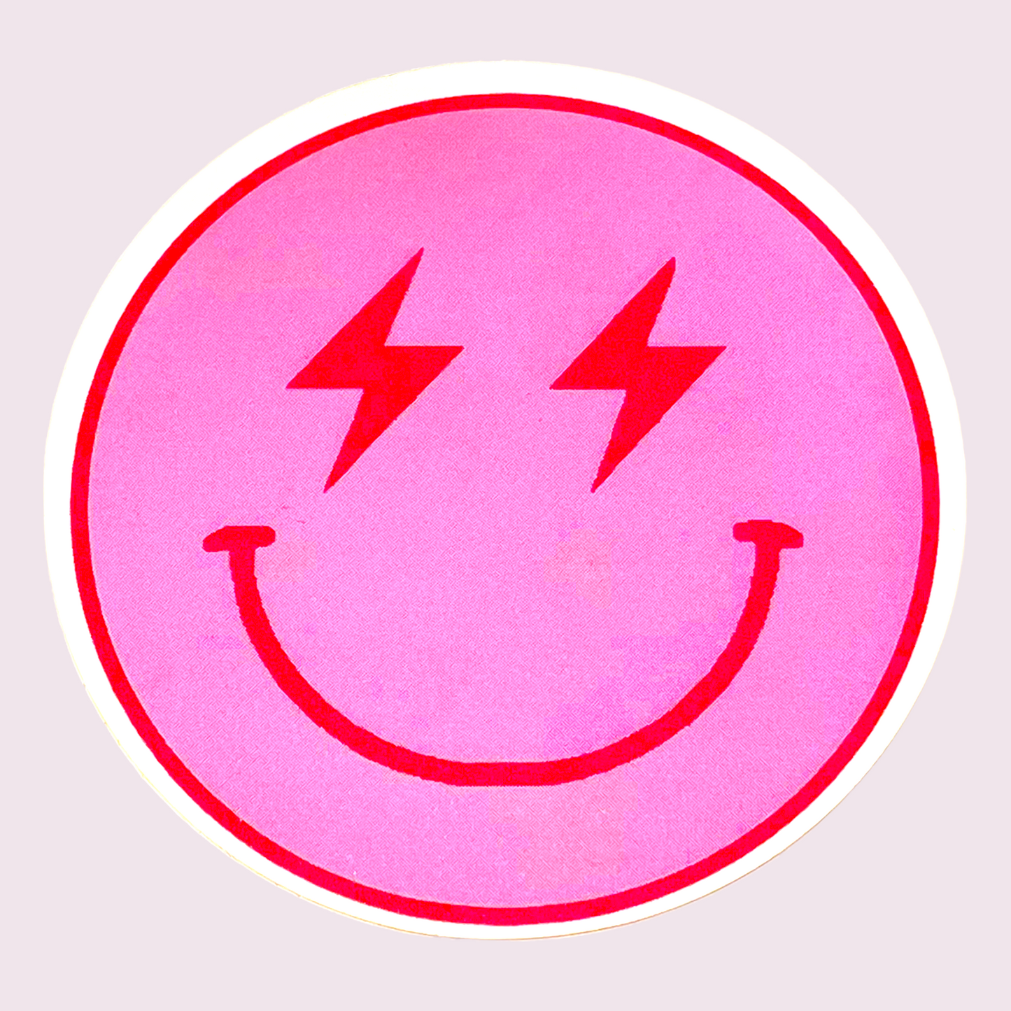 Pink Lightening Eyes Sticker