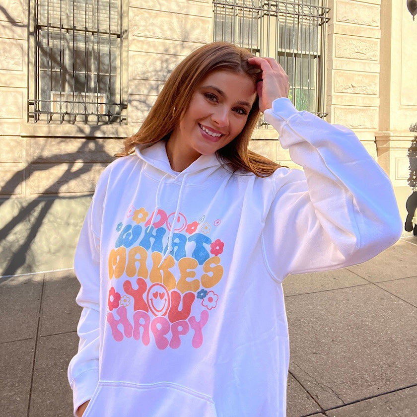 Do What Makes You Happy Retro Gradient Sweatshirt