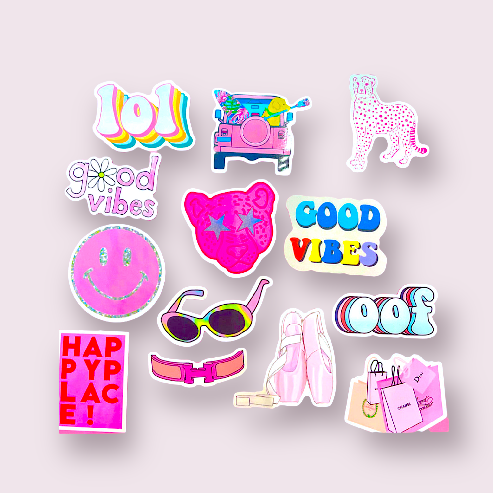 Preppy Stickers - cutandcropped
